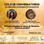 Ciclo de Conversatorios: La educación en tiempos de Coronavirus.