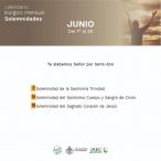 Calendario Litúrgico – Solemnidades Junio