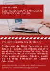 Convocatoria a Vicedirección de Nivel Medio – Centro Educativo Parroquial Ceferino Namuncurá