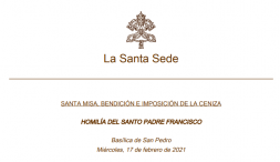 HOMILÍA DEL SANTO PADRE FRANCISCO –  Basílica de Santo Domingo 17/02/2021