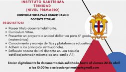 Convocatoria a cubrir cargo de docente titular