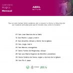 Calendario Litúrgico Mensual Abril