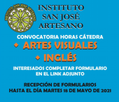 Convocatoria docente – Instituto San José Artesano