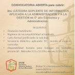 Convocatoria abierta