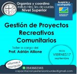 Gestión de Proyectos recreativos comunitarios