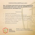 Convocatoria suplente de Sistemas Digitales de Información