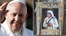 El Papa Francisco pide un aplauso para la Madre Teresa de Calcuta