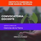 Vacante abierta en el Cargo Prof. Ciencias de la Tierra/ Instituto Parroquial José Manuel de Estrada