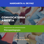 Vacante abierta DOE /Psicopedagogía/ Margarita A. de Paz