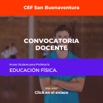 CEF San Buenaventura / Convocatoria hs titulares Profesor/a Eduación Física