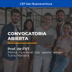 CEF San Buenaventura / Prof. de FVT Nivel Secundario