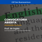 CEF San Buenaventura / Prof. de Ingles Nivel Secundario