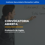 Instituto Secundario Monseñor Lafitte /Prof. Suplente de Inglés