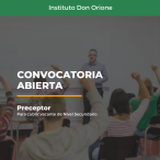 Instituto Don Orione /Preceptor