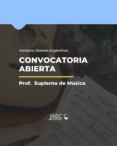 Instituto Niños Argentinos / Suplente de Música NP