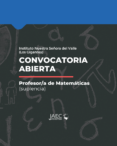 Convocatoria abierta / Prof. de Matemáticas